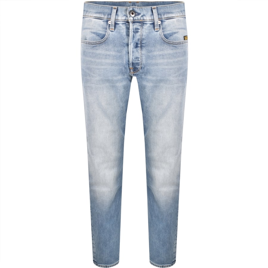 Image number 2 for G-Star 3301 Tapered Jeans Mid Wash Blue