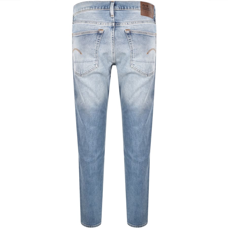 Image number 3 for G-Star 3301 Tapered Jeans Mid Wash Blue