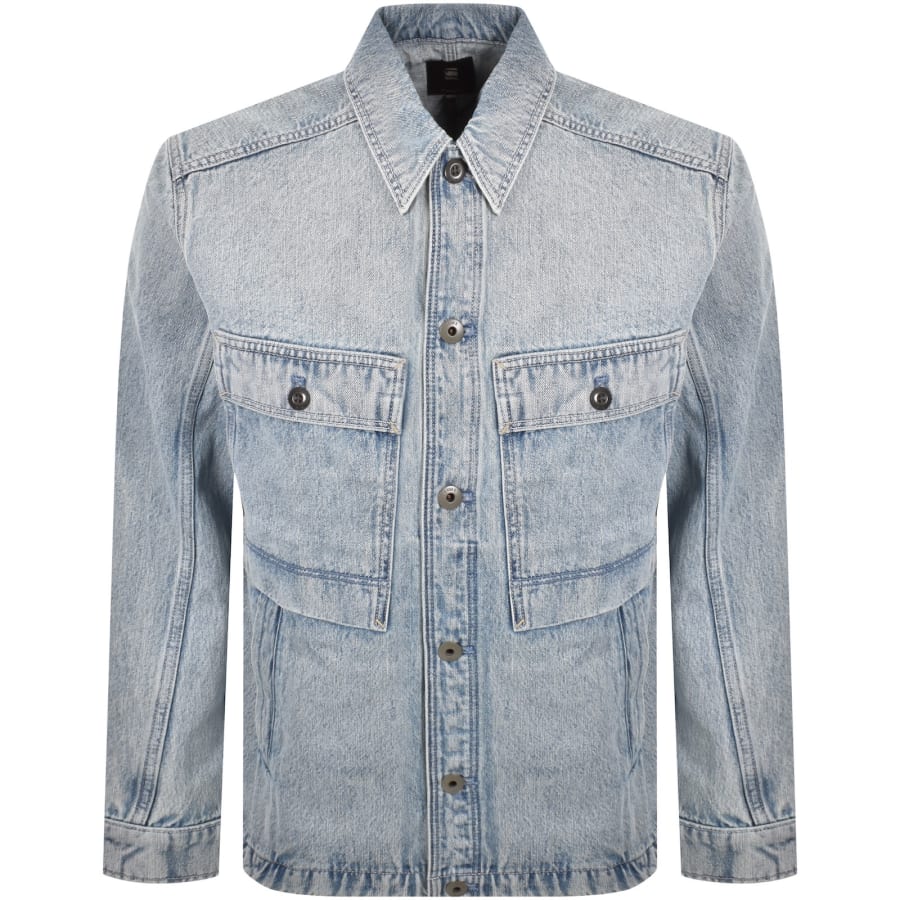 Image number 1 for G-Star Mosa Denim Overshirt Blue