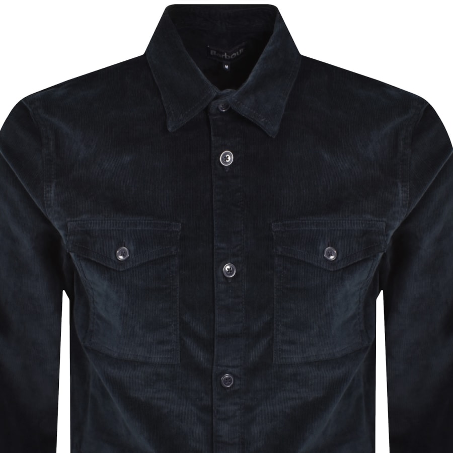 Image number 2 for Barbour Corduroy Overshirt Navy