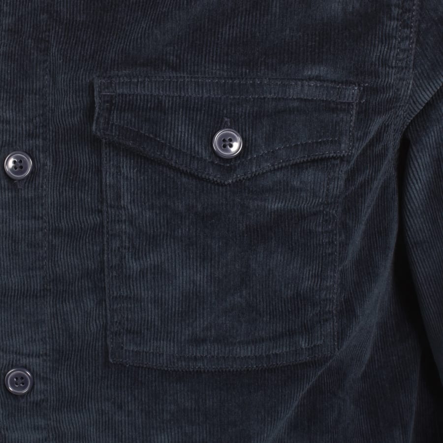 Image number 4 for Barbour Corduroy Overshirt Navy
