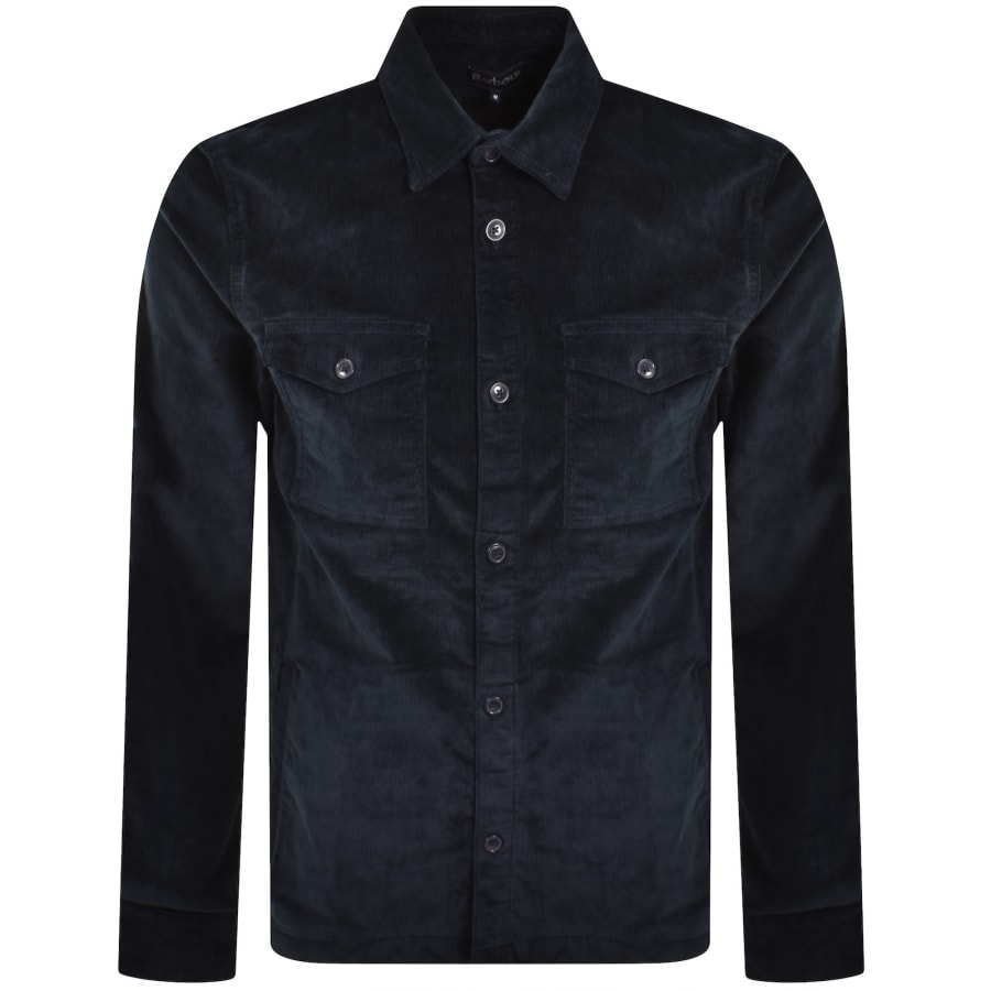 Image number 1 for Barbour Corduroy Overshirt Navy