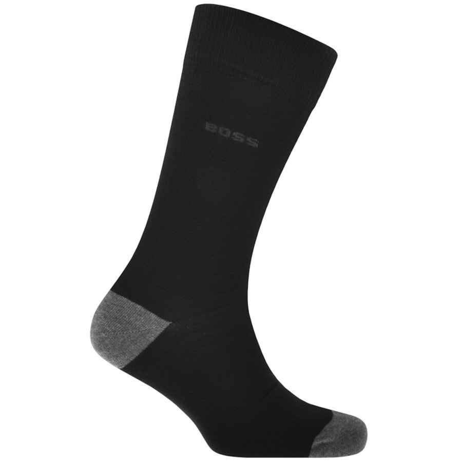 Image number 2 for BOSS 2 Pack Crew Socks Black