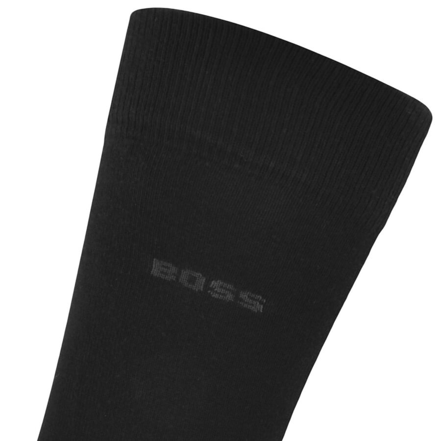 Image number 3 for BOSS 2 Pack Crew Socks Black
