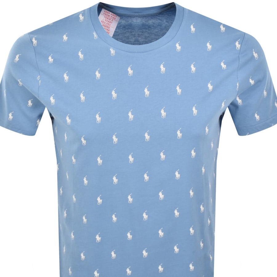 Image number 2 for Ralph Lauren Lounge Crew Neck T Shirt Blue