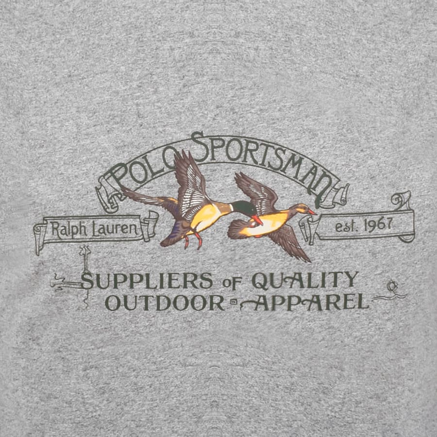 Image number 3 for Ralph Lauren Short Sleeve T Shirt Grey Heather