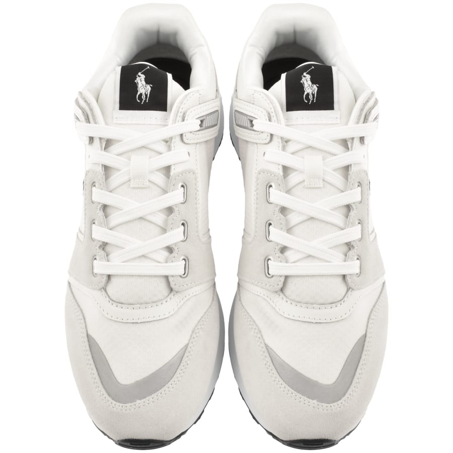 Image number 3 for Ralph Lauren Train 89 Trainers Off White