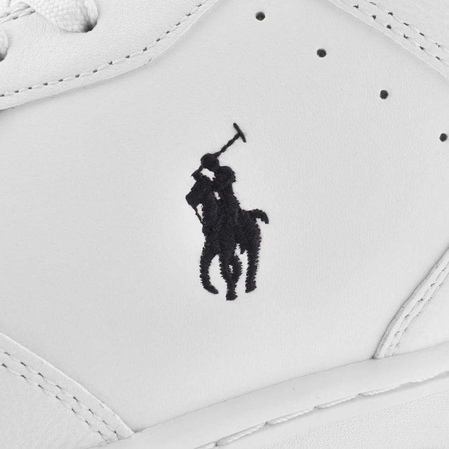 Image number 4 for Ralph Lauren Masters Trainers White
