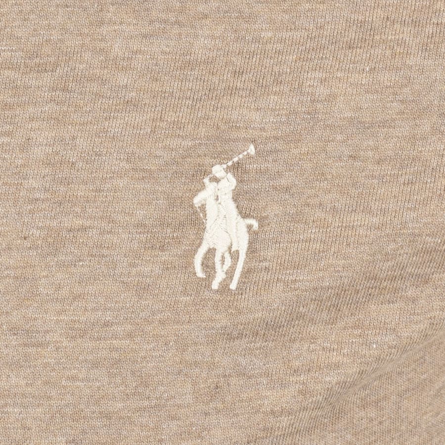 Image number 3 for Ralph Lauren Crew Neck Slim Fit T Shirt Beige