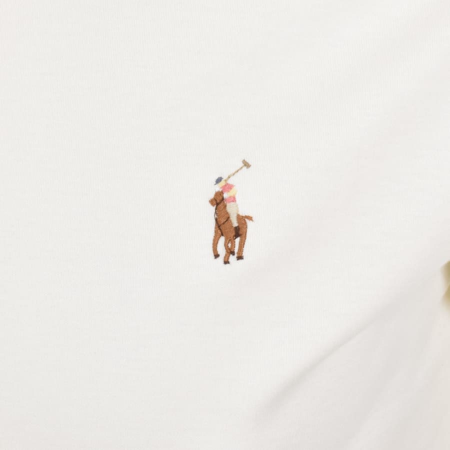 Image number 3 for Ralph Lauren Custom Slim Fit Polo Cream