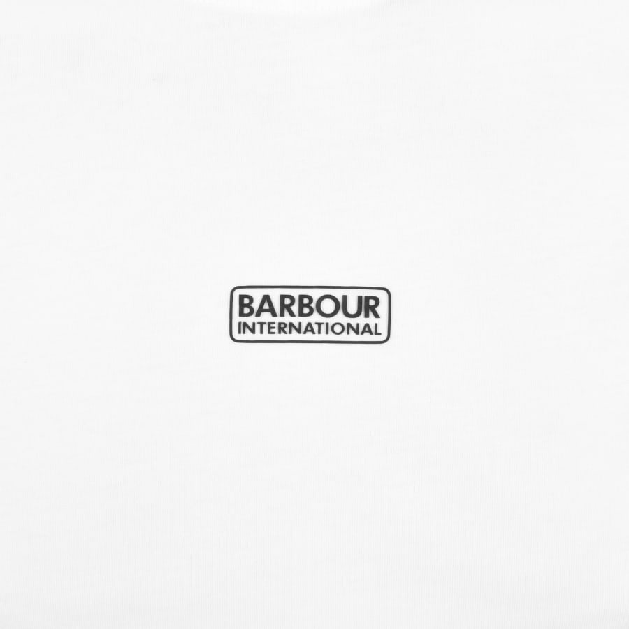 Image number 3 for Barbour International Logo T Shirt White