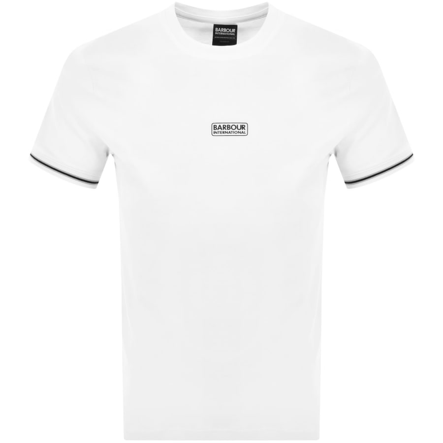 Image number 1 for Barbour International Logo T Shirt White