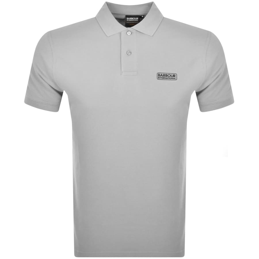 Image number 1 for Barbour International Essential Polo Grey