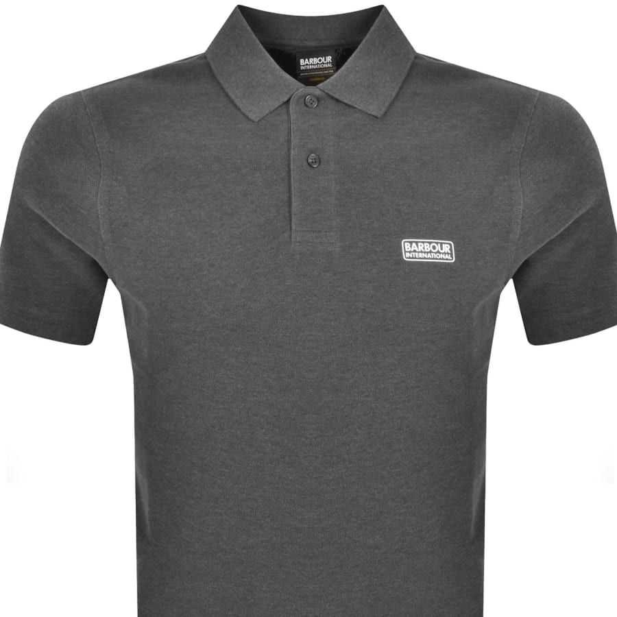 Image number 2 for Barbour International Essential Polo Grey