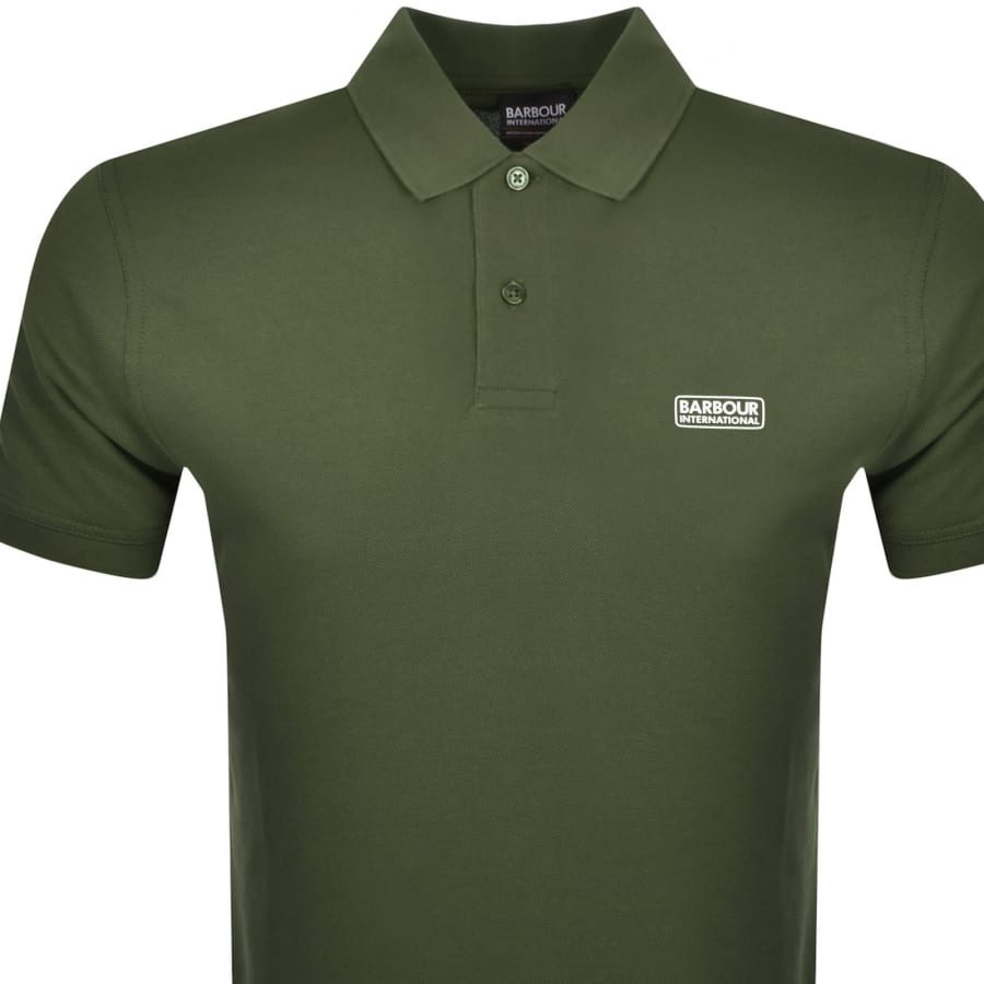 Image number 2 for Barbour International Essential Polo Green