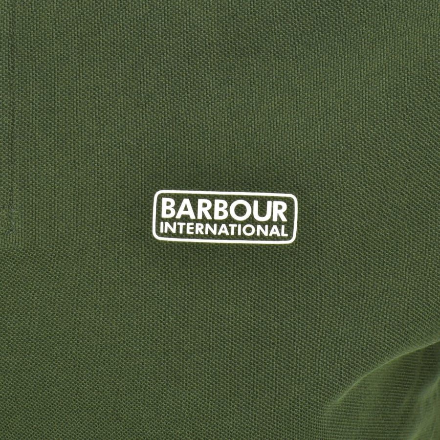 Image number 3 for Barbour International Essential Polo Green