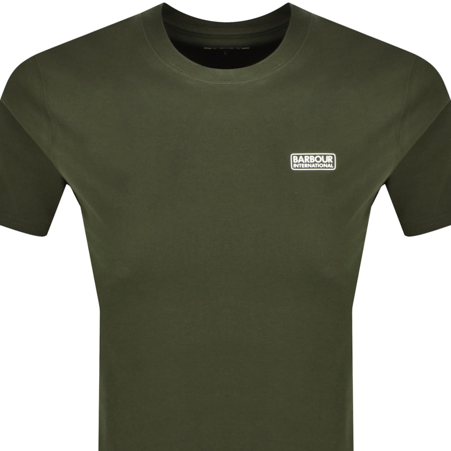 Image number 2 for Barbour International Small Logo T Shirt Green