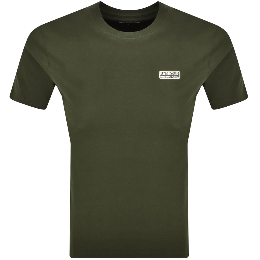 Image number 1 for Barbour International Small Logo T Shirt Green