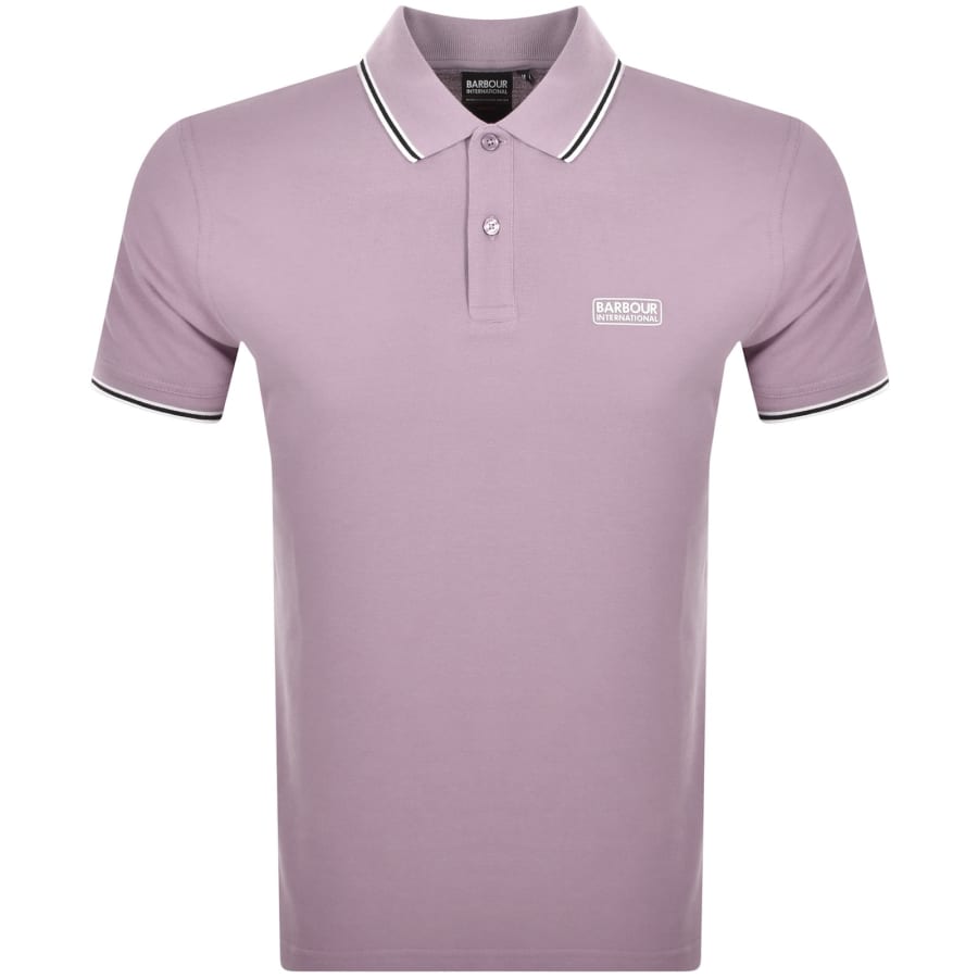 Image number 1 for Barbour International Evan Polo T Shirt Purple