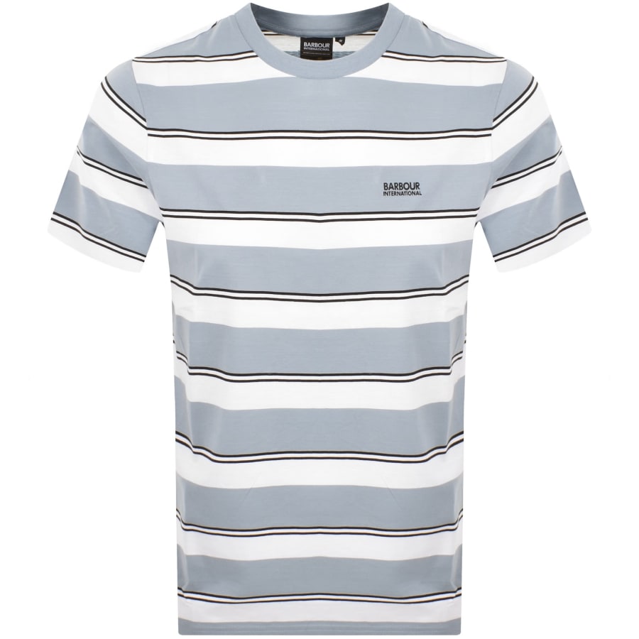 Image number 1 for Barbour International Bruce T Shirt Cool Blue