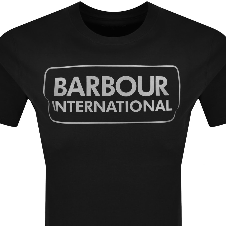 Image number 2 for Barbour International Large Logo T Shirt Black