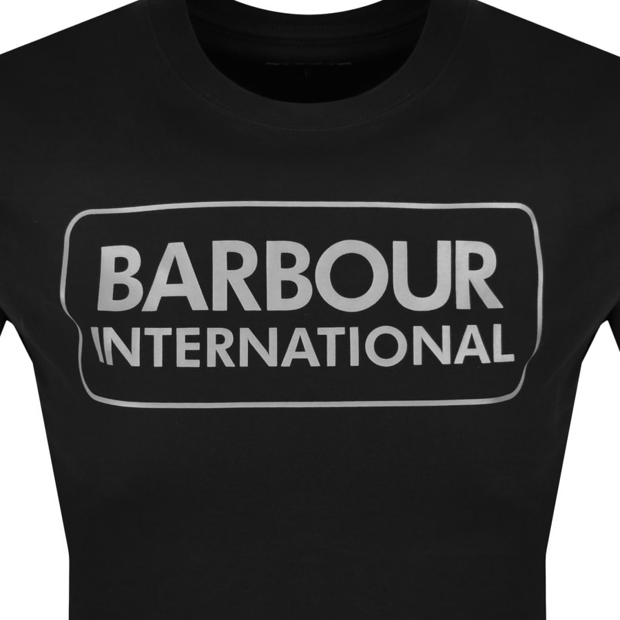 Image number 3 for Barbour International Large Logo T Shirt Black