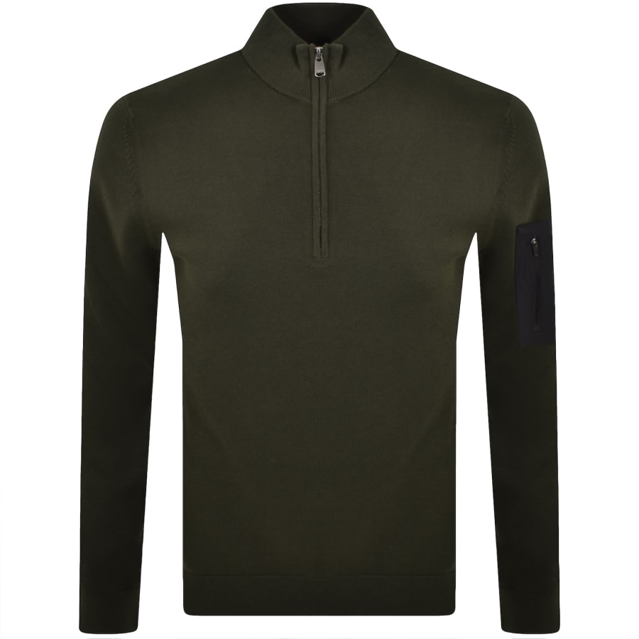 Image number 1 for Barbour International Blades Knit Jumper Green