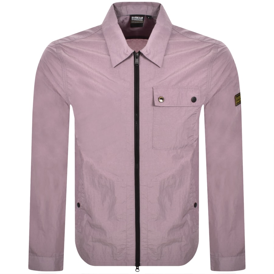 Image number 1 for Barbour International Inline Overshirt Purple