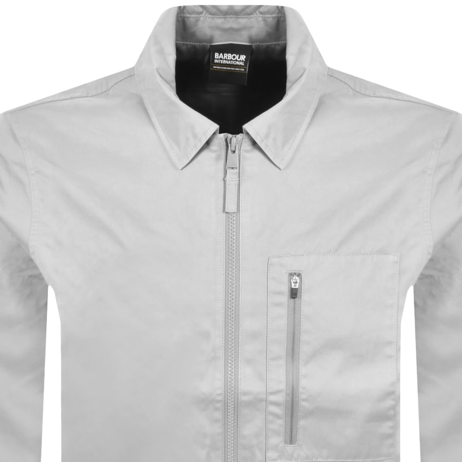 Image number 2 for Barbour International Coil Overshirt Grey