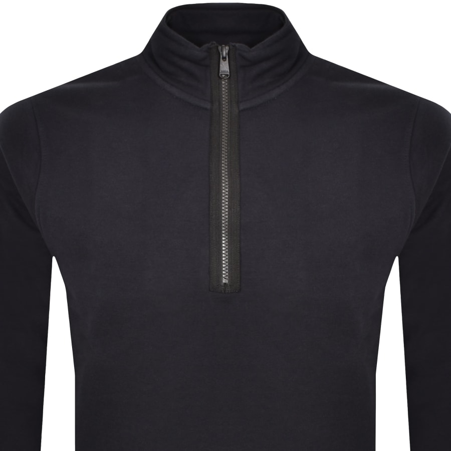 Image number 2 for Barbour International Half Zip Sweatshirt Navy
