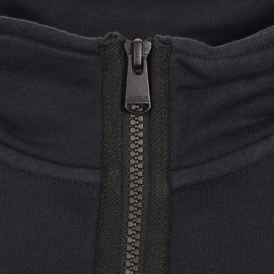 Image number 4 for Barbour International Half Zip Sweatshirt Navy