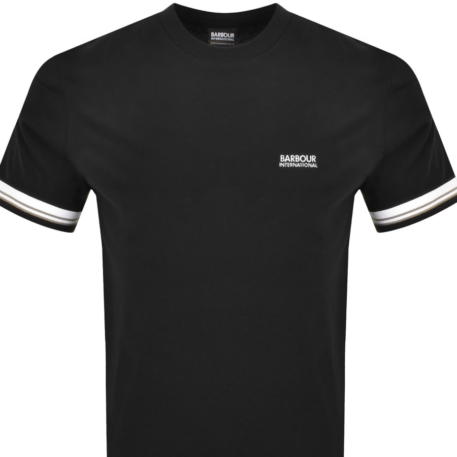 Image number 2 for Barbour International Bruce Tipped T Shirt Black