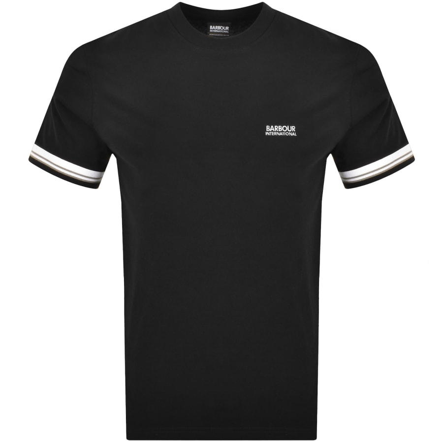 Image number 1 for Barbour International Bruce Tipped T Shirt Black