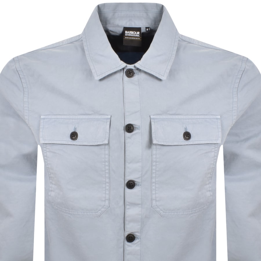 Image number 2 for Barbour International Arlo Overshirt Blue