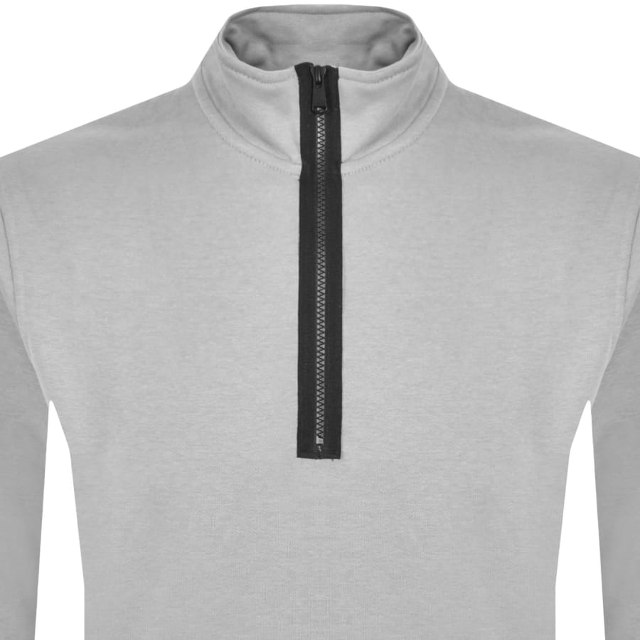 Image number 2 for Barbour International Half Zip Sweatshirt Grey