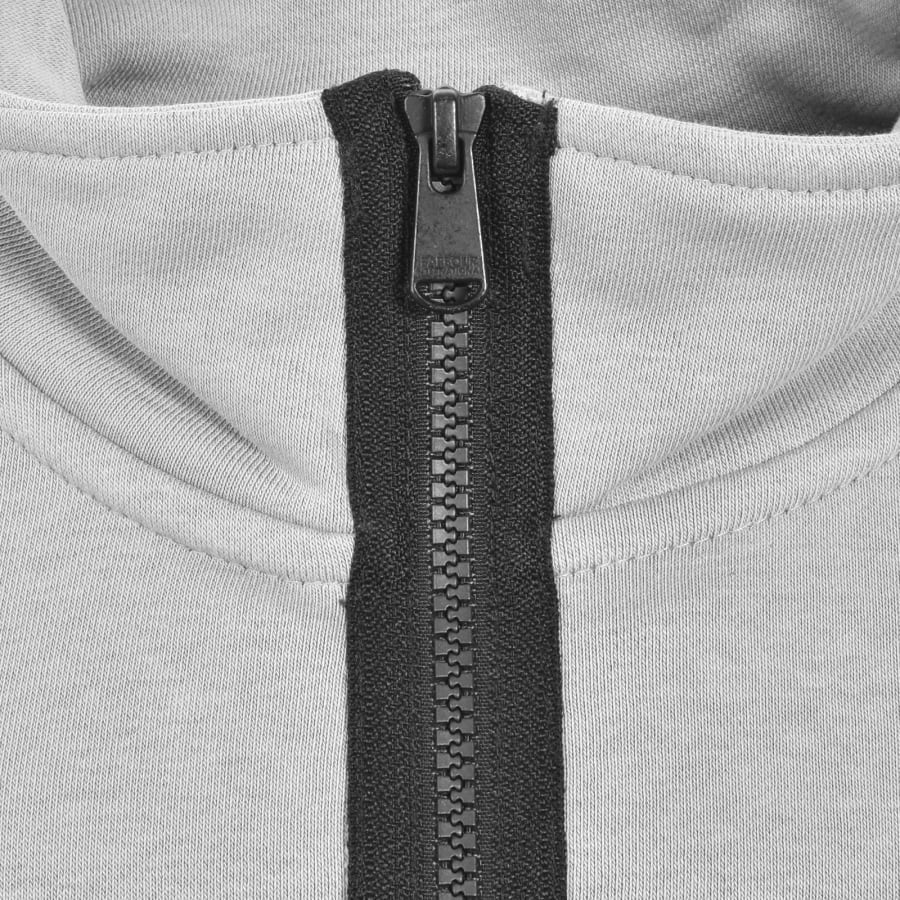 Image number 4 for Barbour International Half Zip Sweatshirt Grey