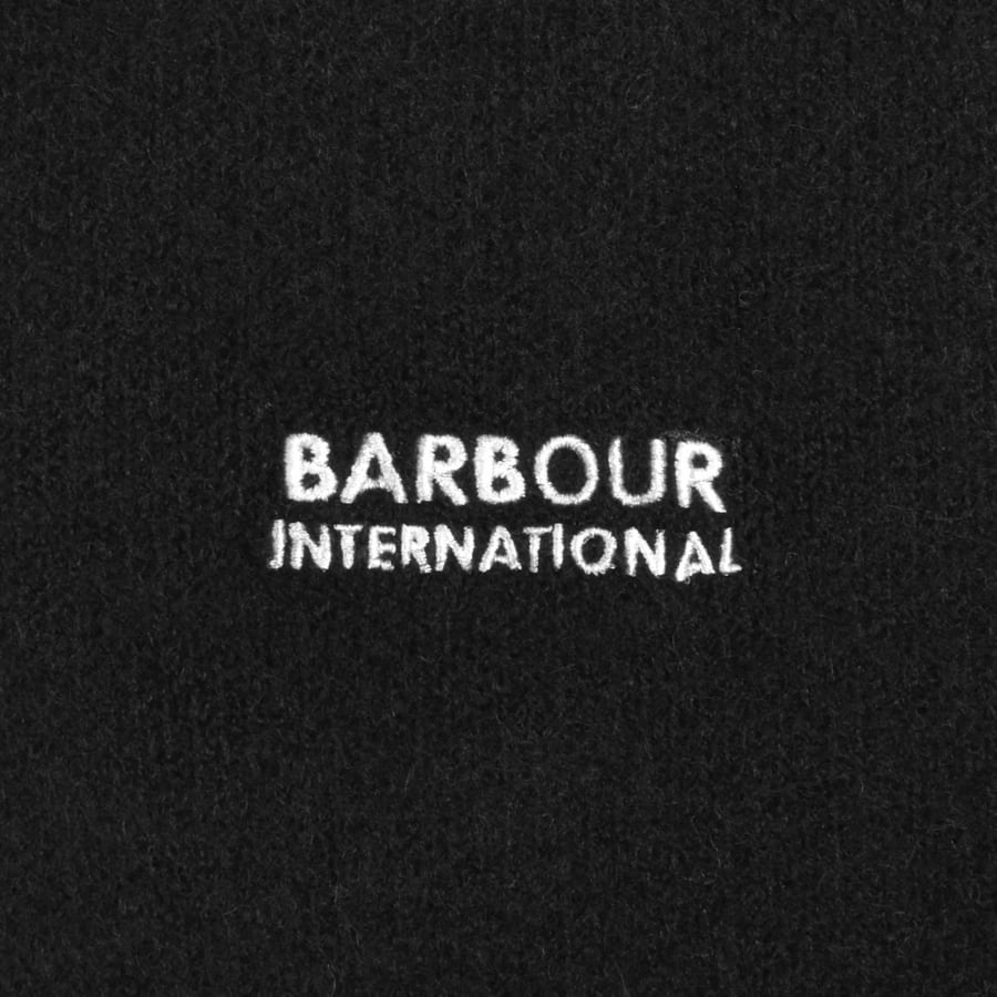 Image number 3 for Barbour International Knitted Sweatshirt Black