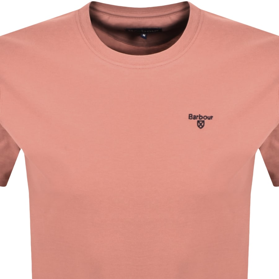 Image number 2 for Barbour Sports T Shirt Earth Pink
