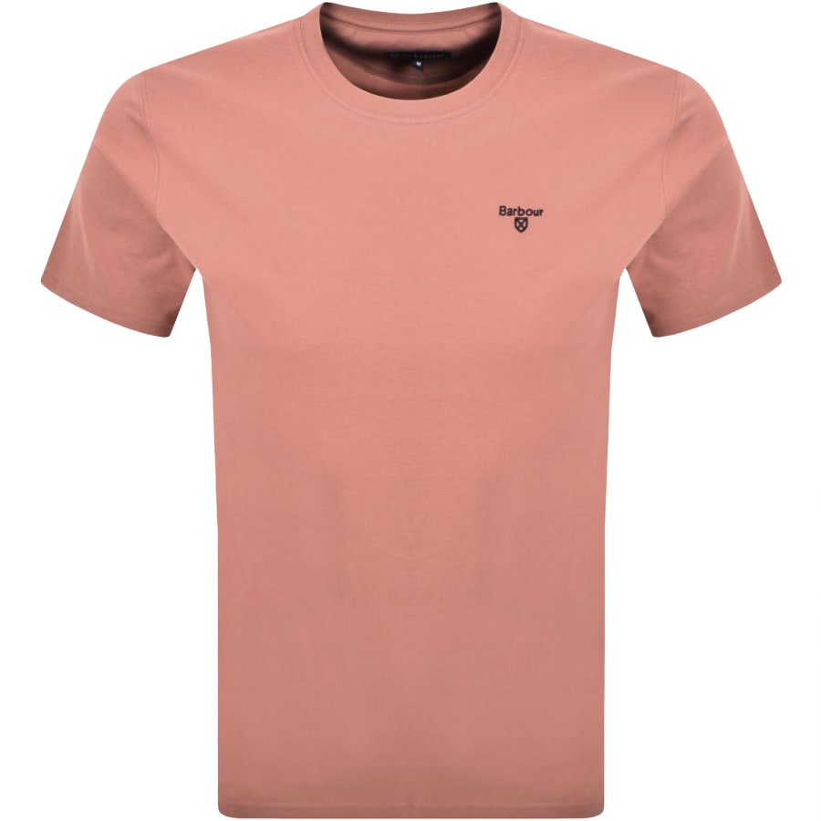 Image number 1 for Barbour Sports T Shirt Earth Pink