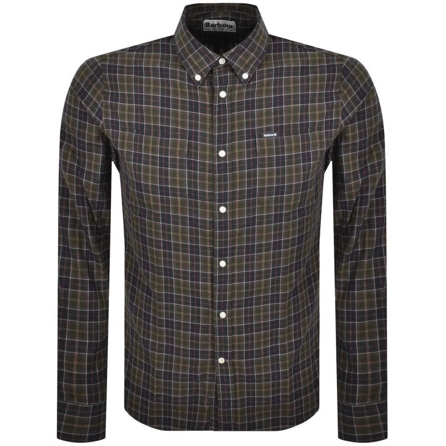Image number 1 for Barbour Lanark Tailored Shirt Green
