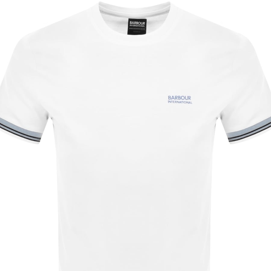 Image number 2 for Barbour International Bruce Tipped T Shirt White