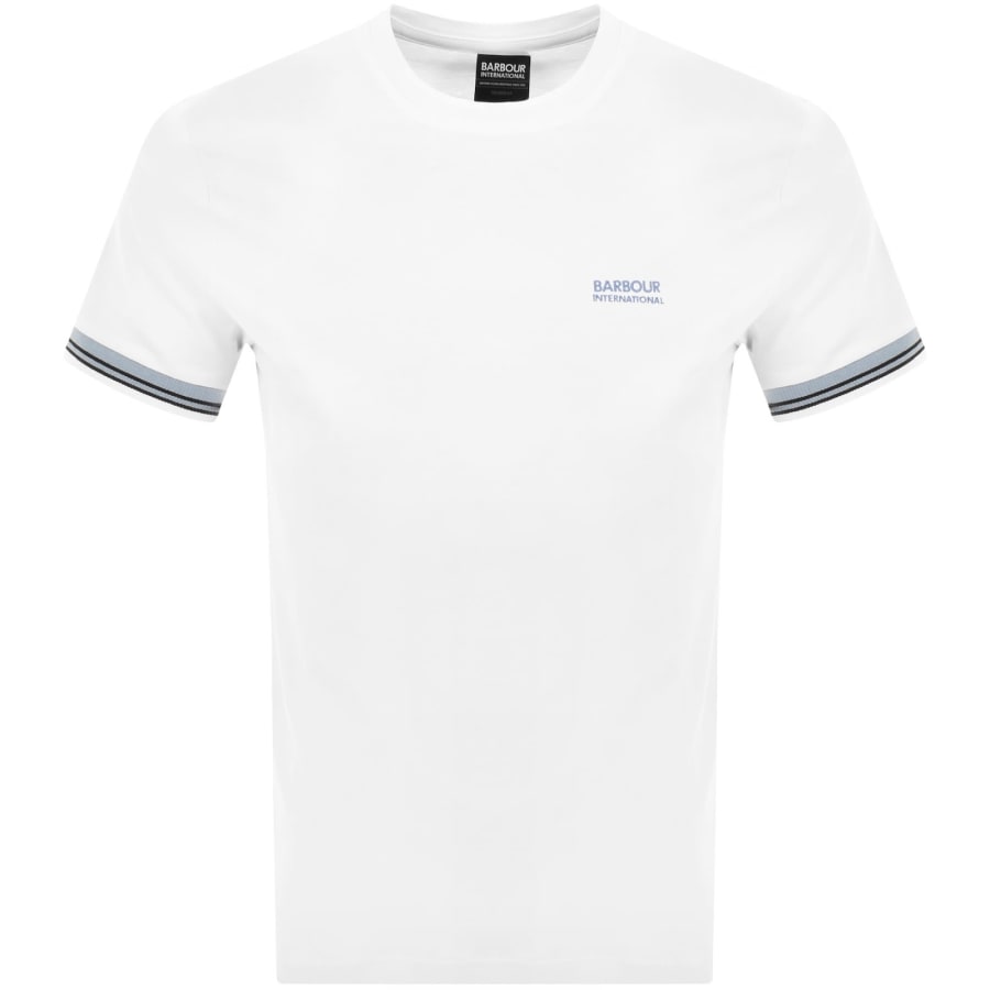 Image number 1 for Barbour International Bruce Tipped T Shirt White