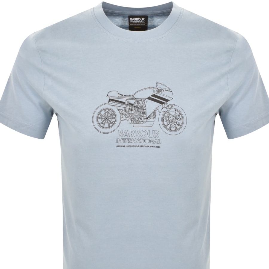Image number 2 for Barbour International Topher T Shirt Blue