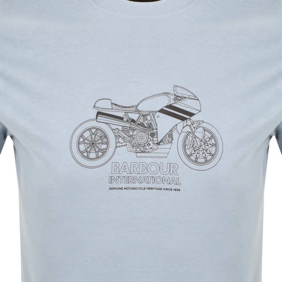 Image number 3 for Barbour International Topher T Shirt Blue