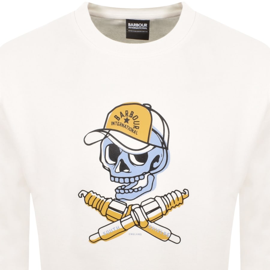 Image number 2 for Barbour International Morgan Sweatshirt Cream