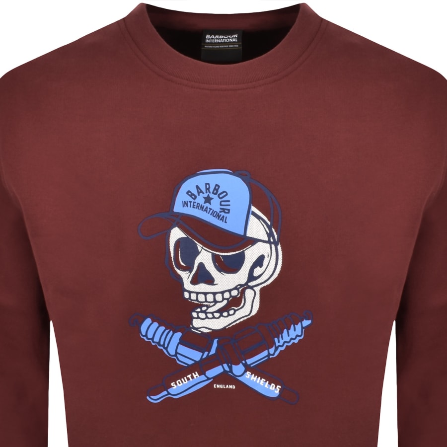 Image number 2 for Barbour International Morgan Sweatshirt Red