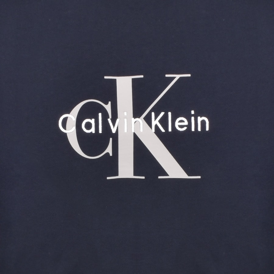 Image number 3 for Calvin Klein Jeans Terry Sweatshirt Dark Sapphire