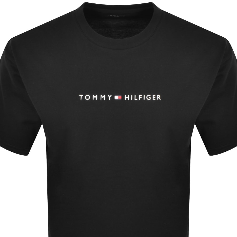 Image number 2 for Tommy Hilfiger Logo T Shirt Black