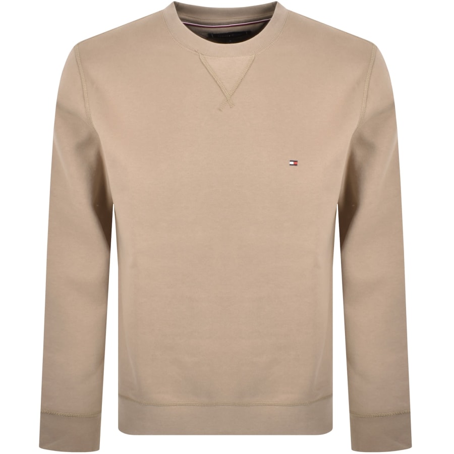 Image number 1 for Tommy Hilfiger Essential Fleece Sweatshirt Beige
