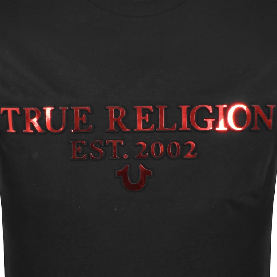 Image number 3 for True Religion Embossed Foil T Shirt Black